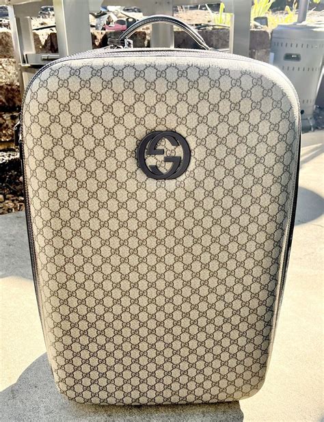 gucci luggage sets cheap|large luggage gucci bag.